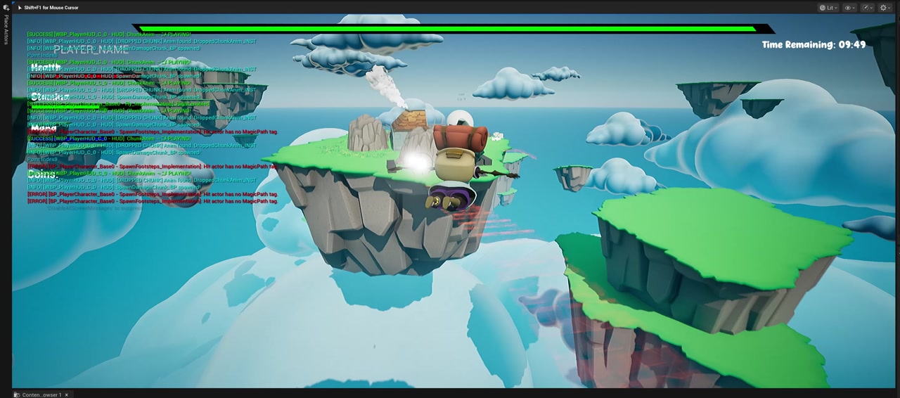 Late-stage prototype HUD