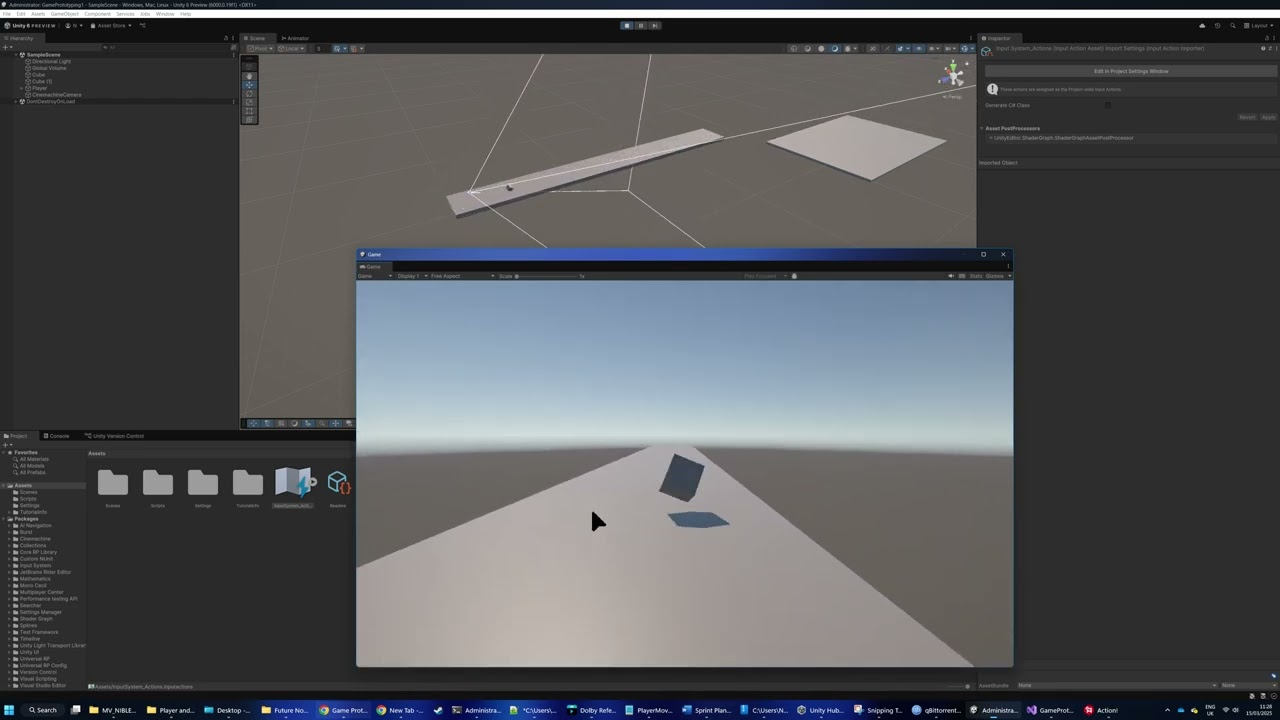Basic player movement prototype