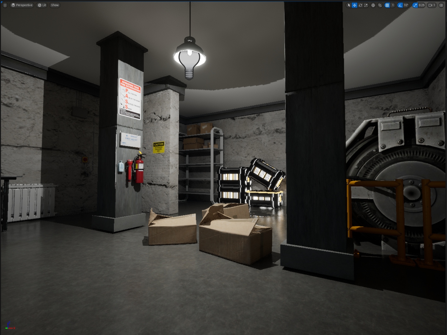 Basement mechanical room