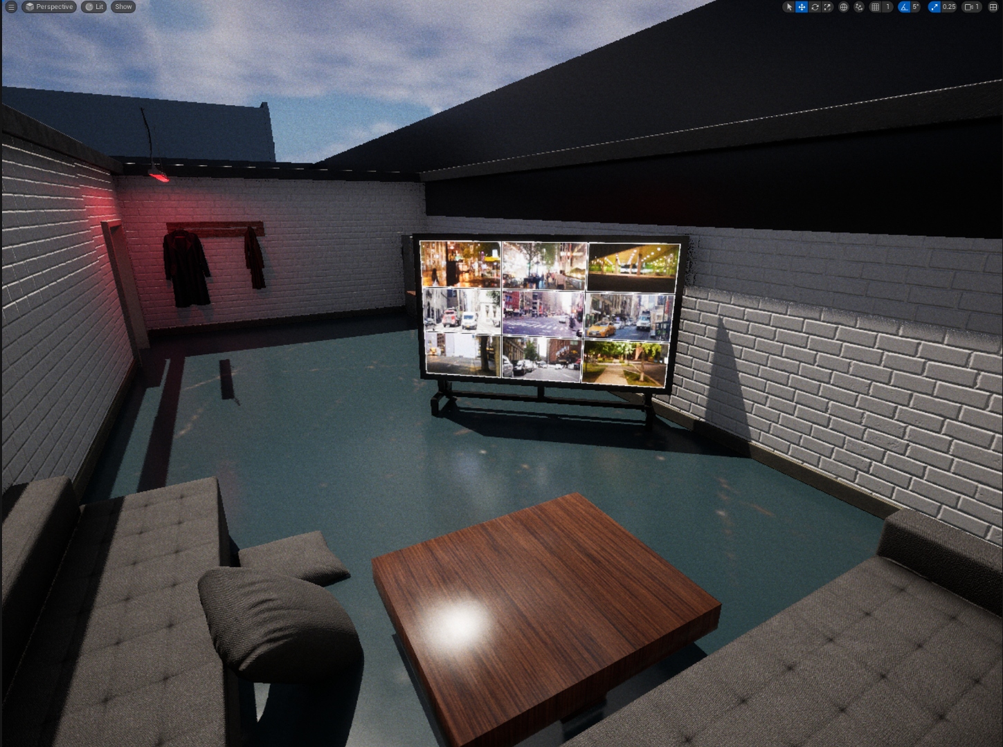 CCTV surveillance room