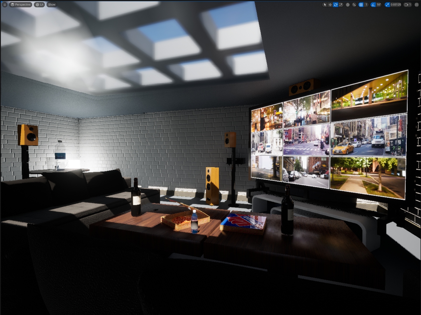 Cinema lounge room