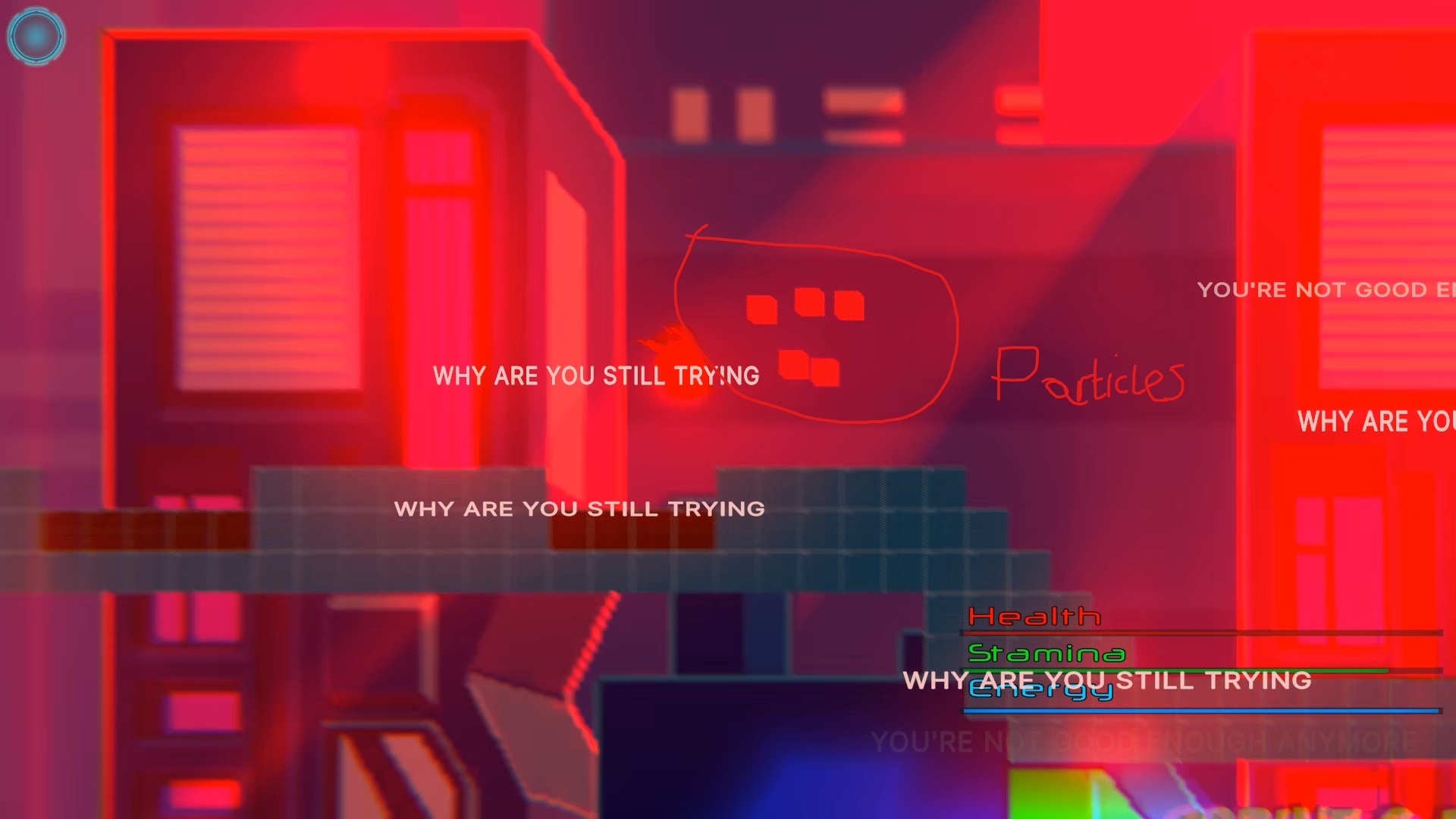 Death screen red overlay
