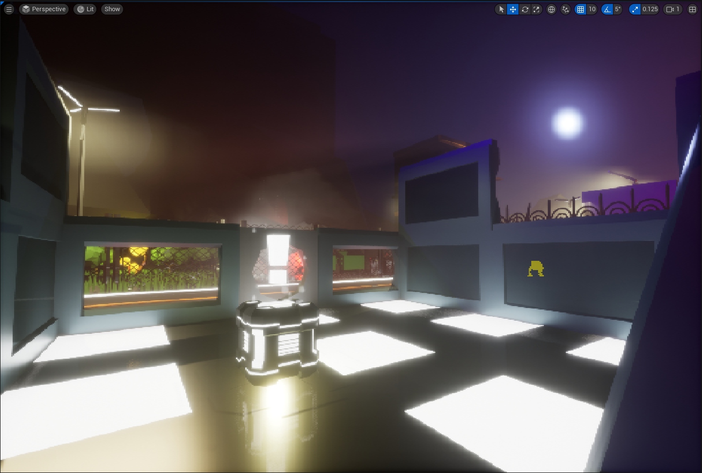 Interior goal room