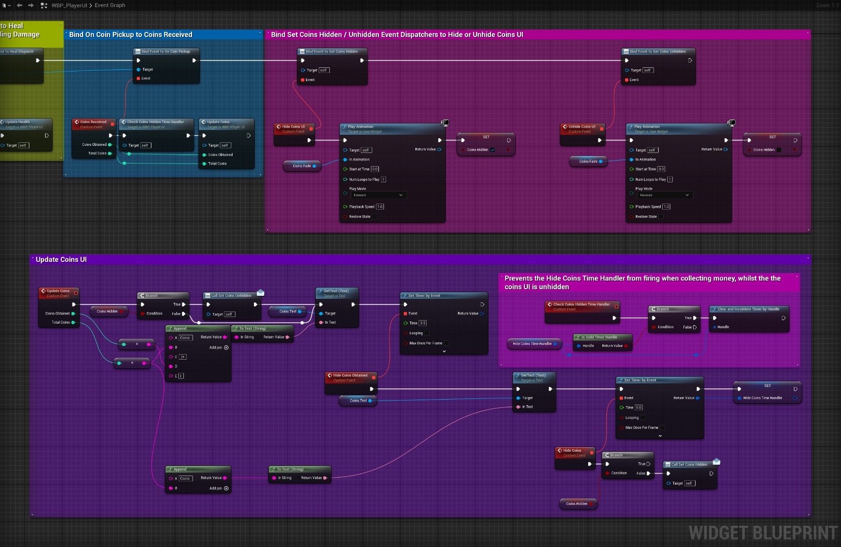 Player UI Blueprint