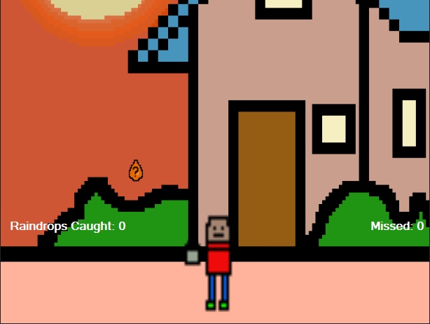 Hard mode — sunrise level with house background