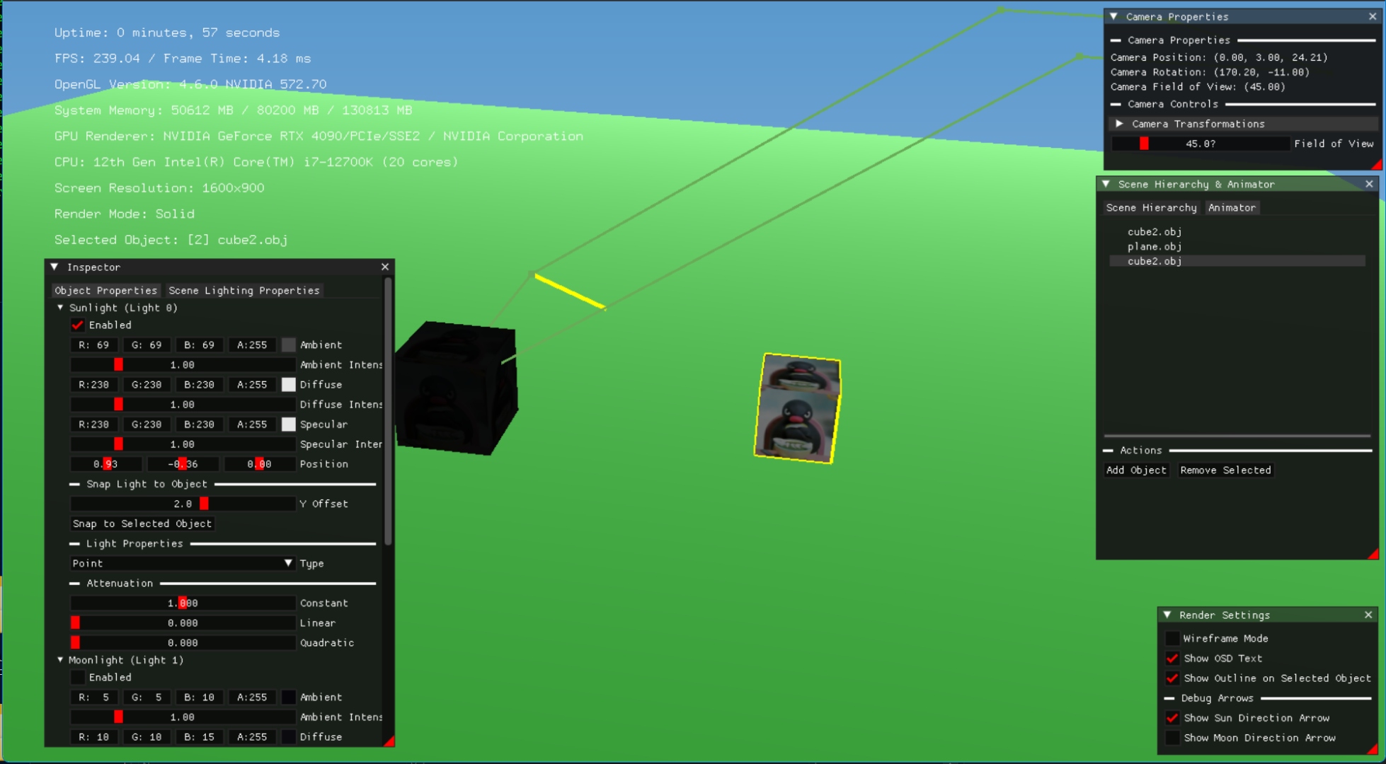 Early simulation view