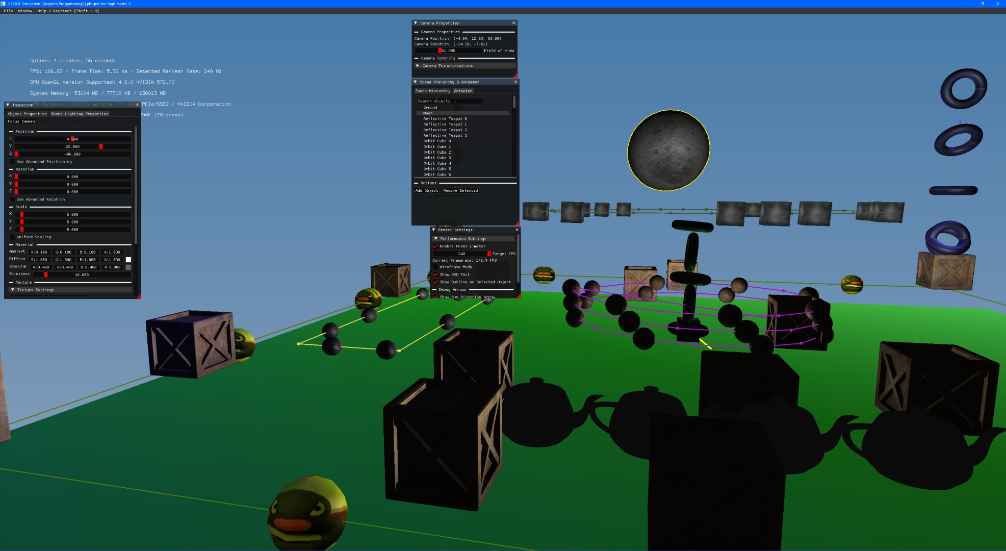 Final large-scale simulation scene