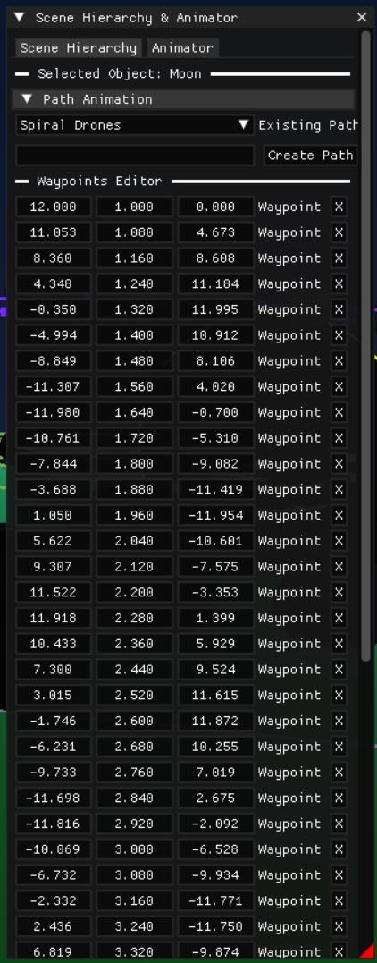 Moon waypoints editor