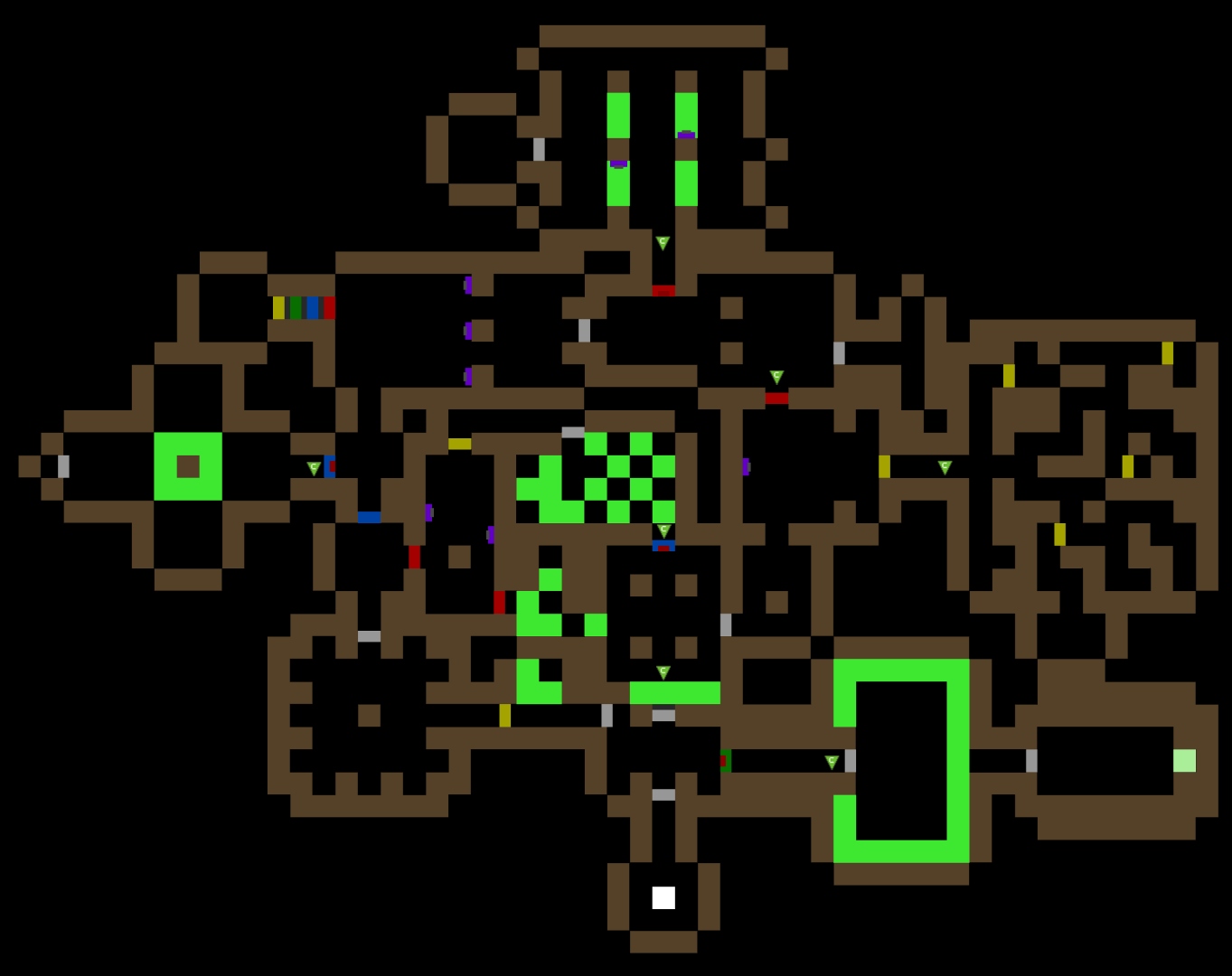 Checkpoints and traps map