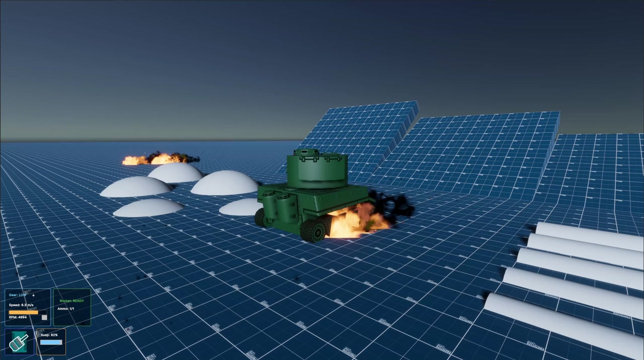 Flamethrower rocket fire explosion VFX