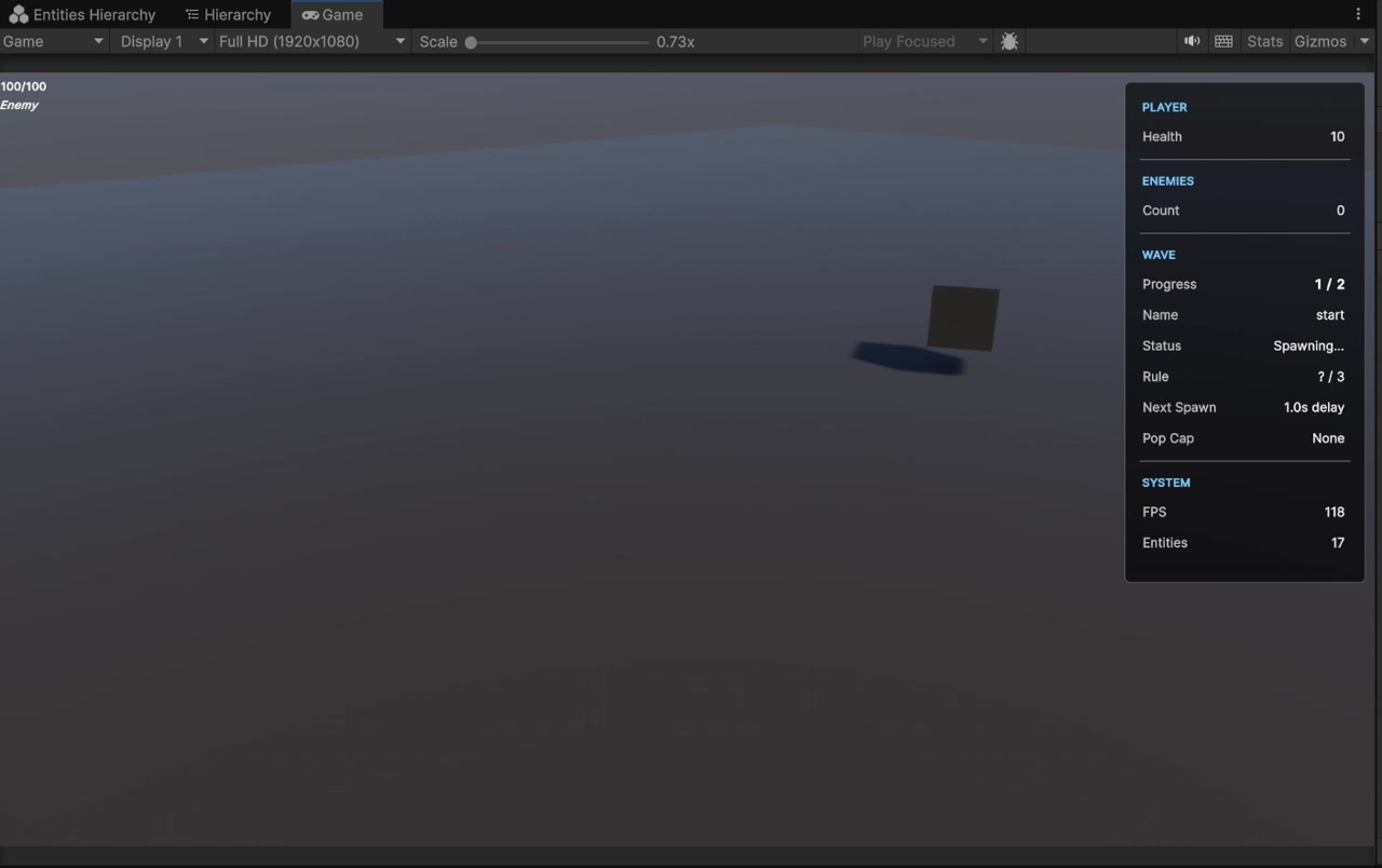 Wave in progress runtime
